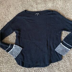Express Ribbed Black Sweater
